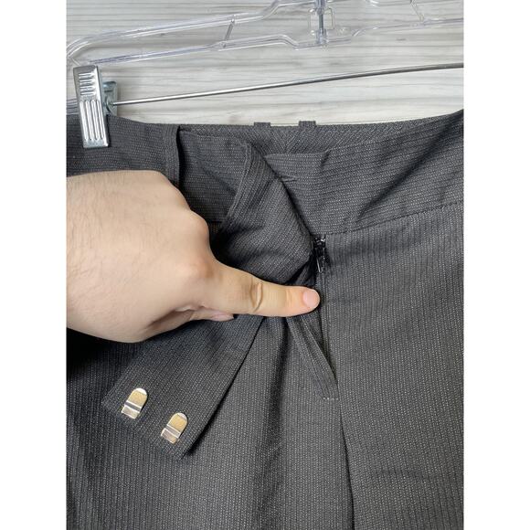 BCX Dress Pants Womens 9 Black Straight Leg Career Work Office Stretch Pockets - Picture 2 of 8